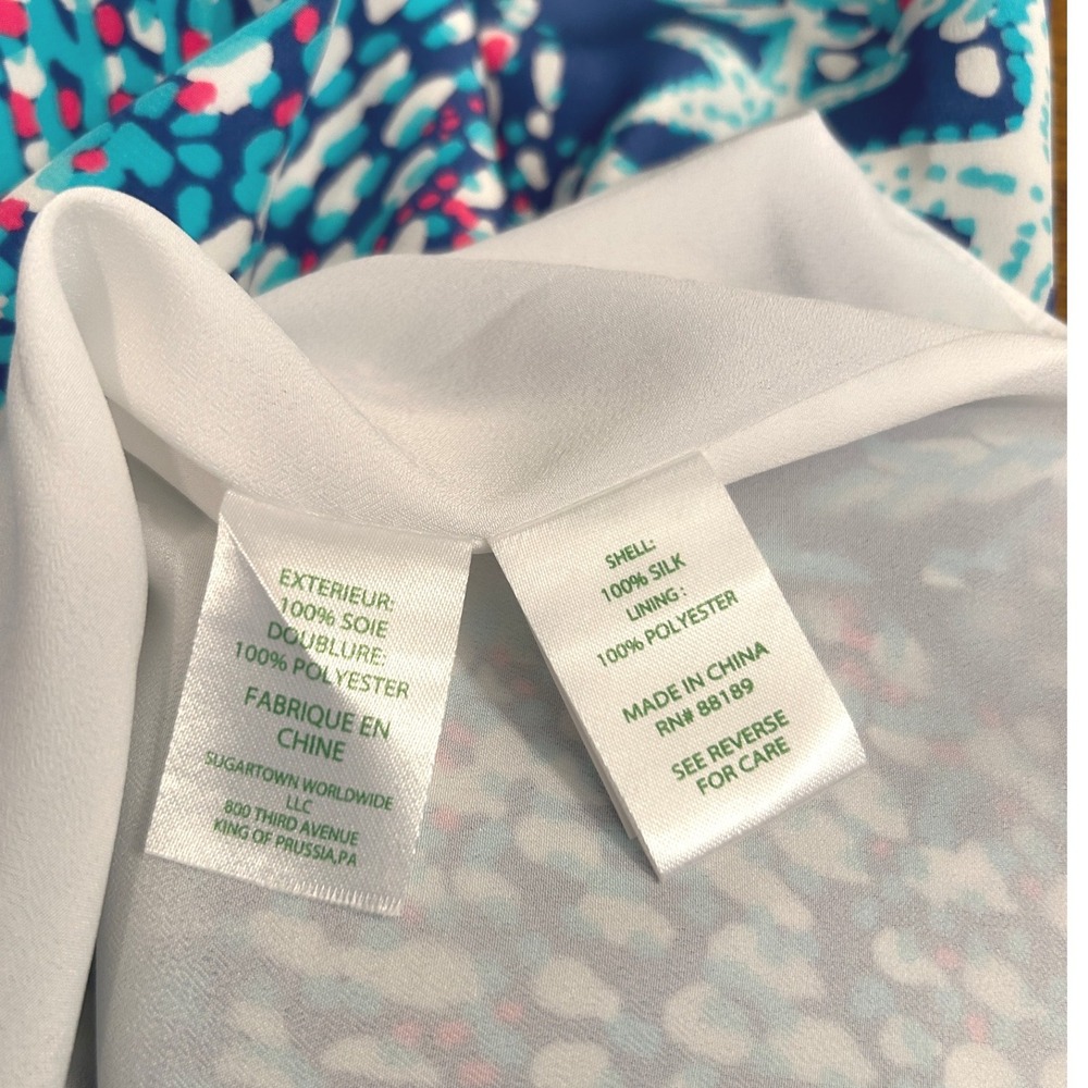 Lilly Pulitzer Good Reef Racerback Mini Dress Blue Resort Women's Medium - Picture 6 of 8